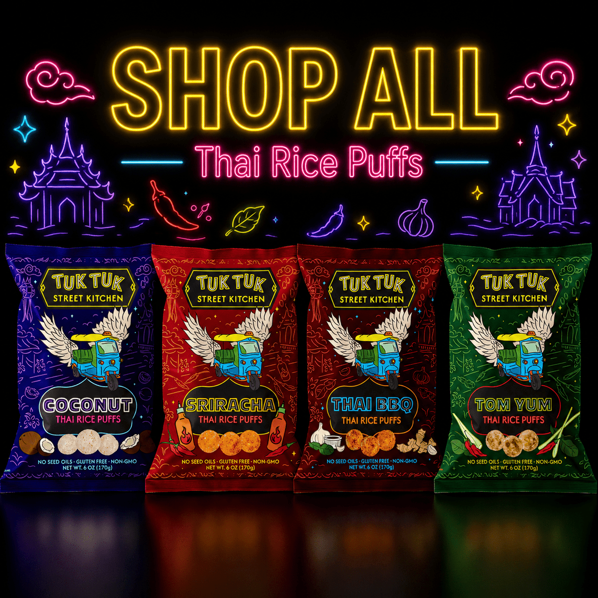 Shop Tuk Tuk Rice Puffs - True Roots Foods