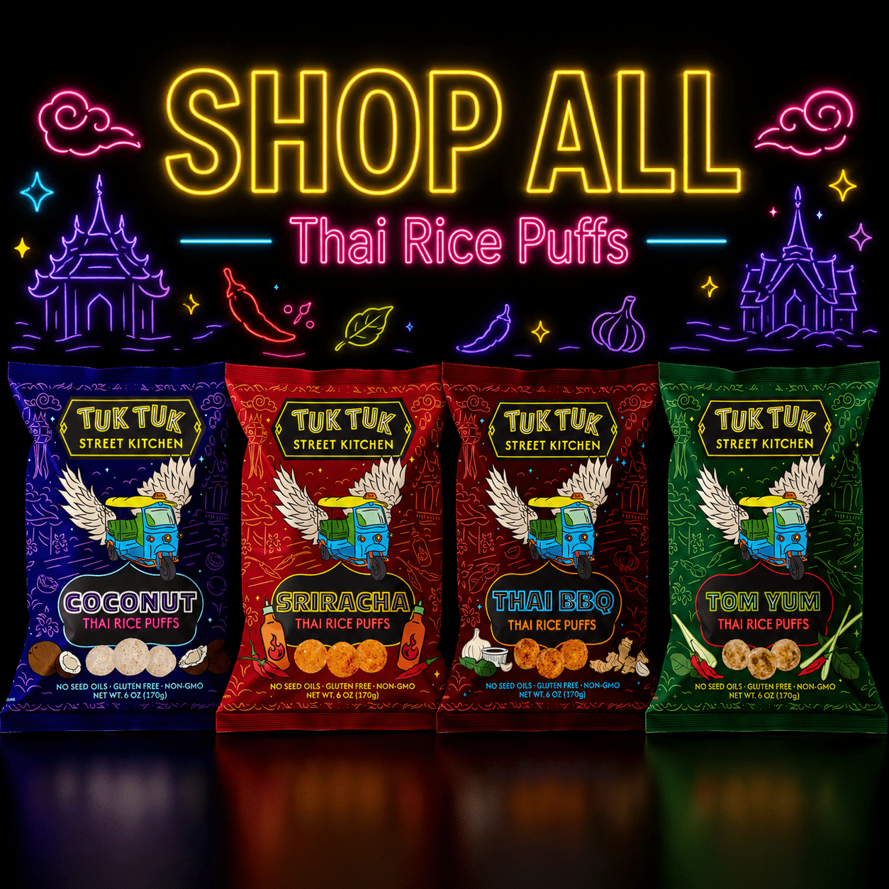 Shop Tuk Tuk Rice Puffs - True Roots Foods