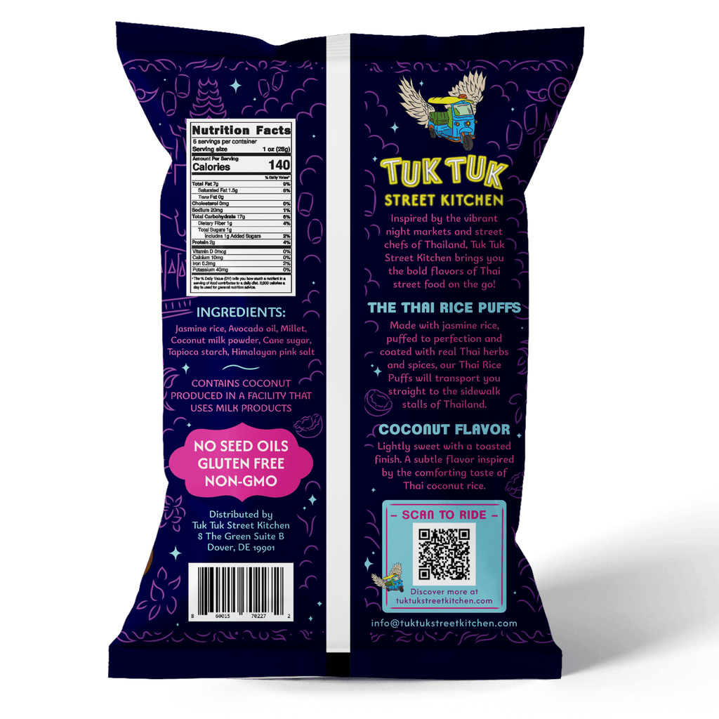 Coconut Thai Rice Puffs - True Roots FoodsRice Puffs