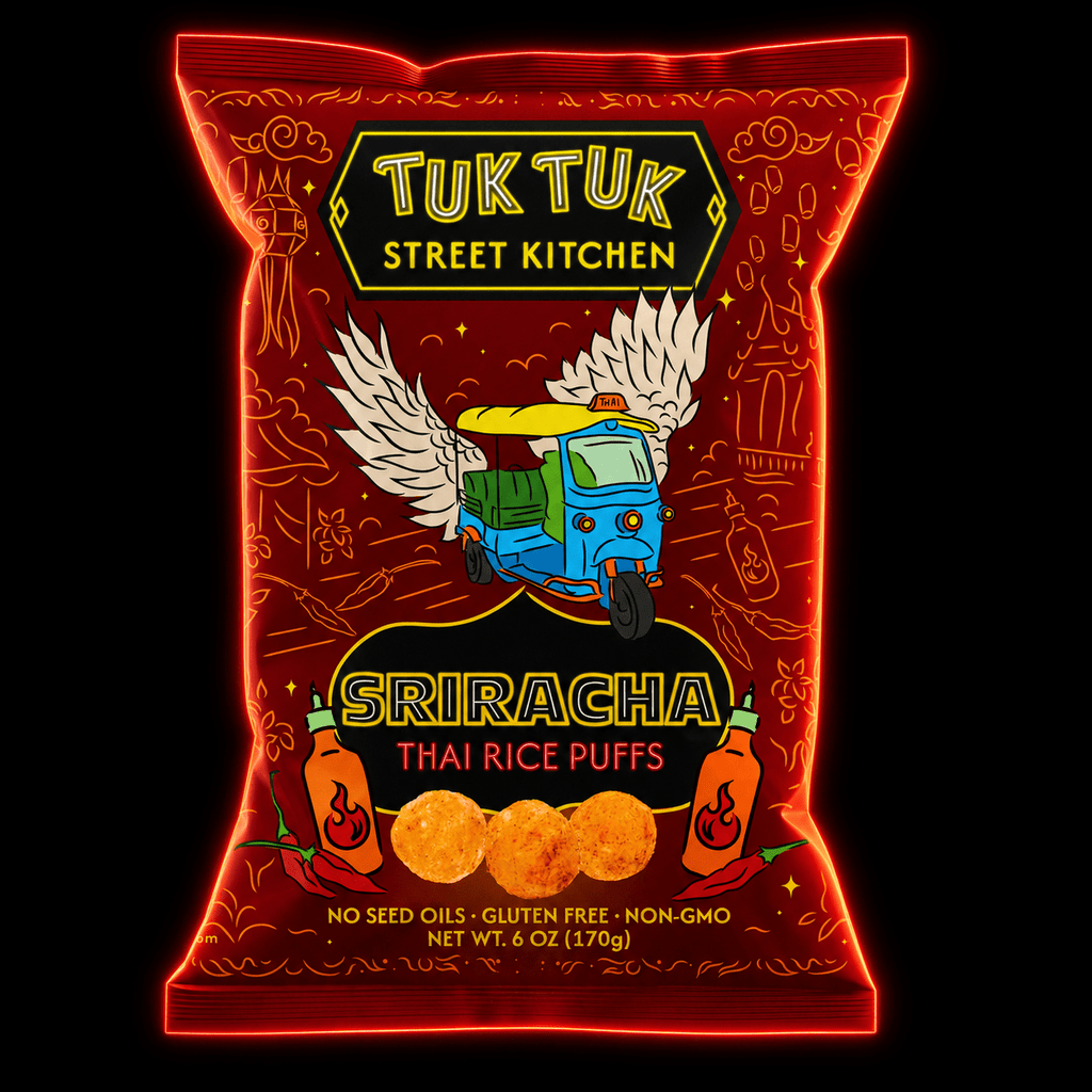 Sriracha Thai Rice Puffs - True Roots FoodsRice Puffs