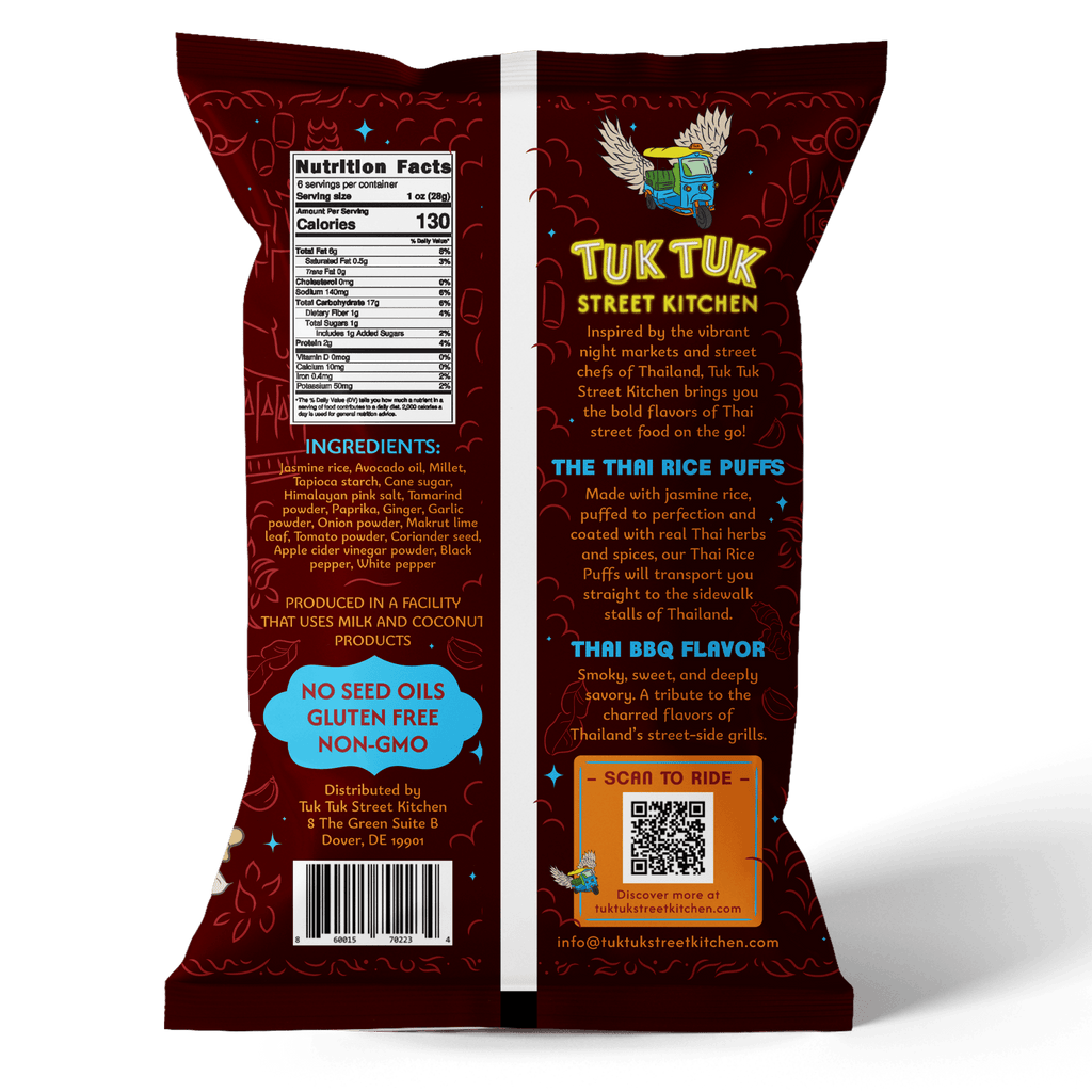 Thai BBQ Rice Puffs - True Roots FoodsRice Puffs
