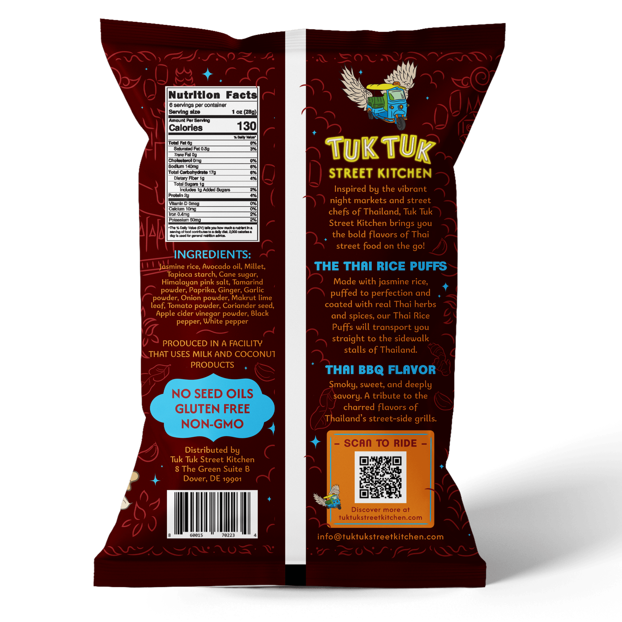 Thai BBQ Rice Puffs - True Roots FoodsRice Puffs
