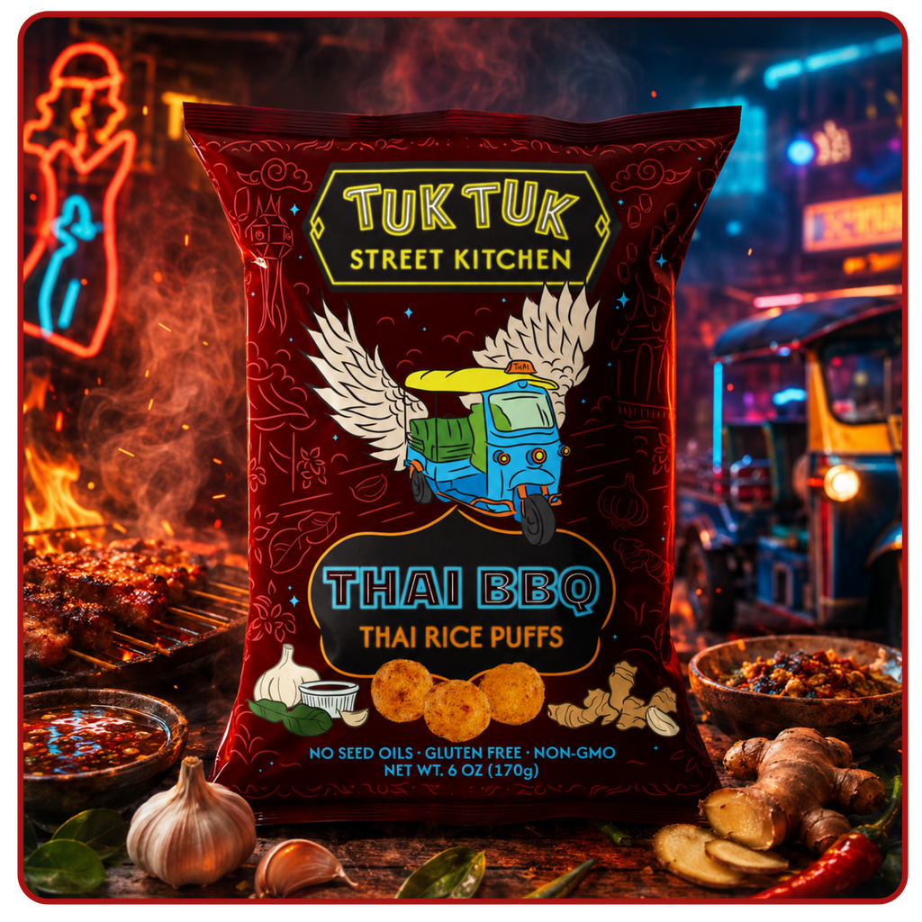 Thai BBQ Rice Puffs - True Roots FoodsRice Puffs