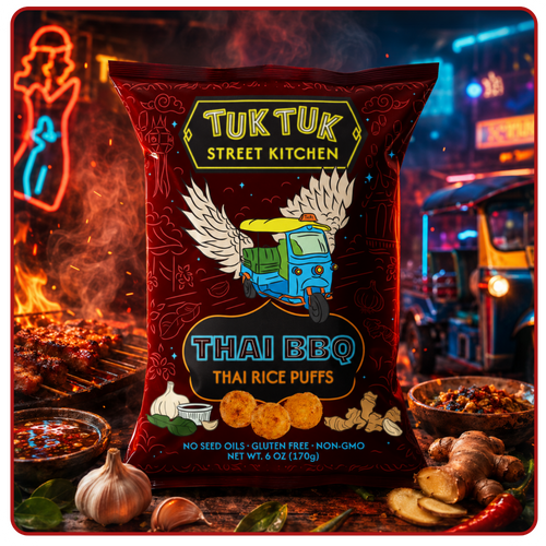 Thai BBQ Rice Puffs - True Roots FoodsRice Puffs